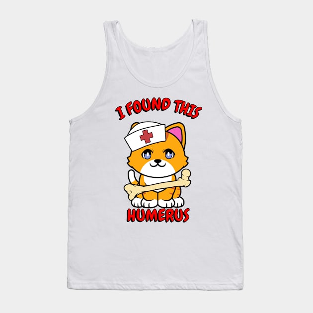 Funny orange cat is a nurse Tank Top by Pet Station